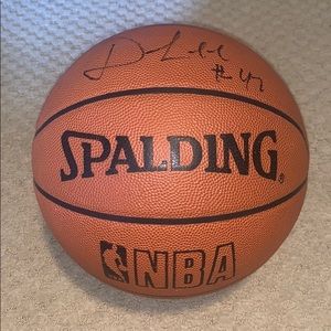 David Lee signed basketball
